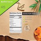 NUT CRAVINGS - Dried Turkish Apricots, No Sugar Added, Unsweetened (16oz, 1 LB) Tu Bishvat Favorite - Sweet Healthy Snack, Vegan, Kosher, Resealable Bag