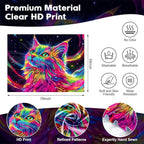 NYZE Cat Tapestry for Bedroom, Music Wall Tapestry, Party Decor Glow in the Dark Room Decor Tapestries, Cool Galaxy Planet Wall Hanging, Wall Hanging for Room Dorm 79in x 59in