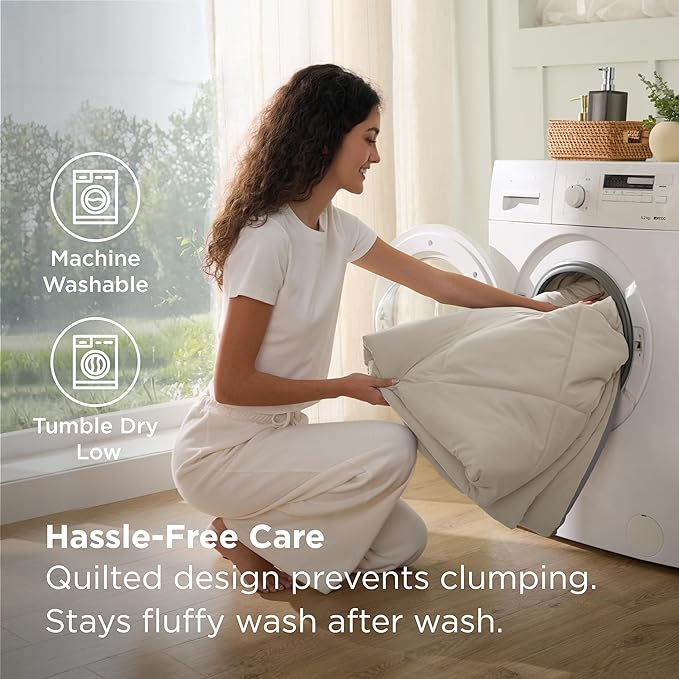 Bedsure King Size Comforter Set - 7 Pieces Reversible Beige Bedding, King Size Bed Set for All Seasons, Bed in a Bag with Down Alternative Comforter, Sheets, Pillowcases & Shams