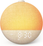 Dreamegg Sunrise 2 - Sunrise Alarm Clock, Sound Machine for Sleep, Favorites Mode, Sleep Routines, Dimmable Night Light, 29 Soothing Sounds, White Noise Machine, Wake Up Light for Bedrooms (Cream)