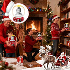 Custom Crystal Ball with Light Customized Photo Snow Globe with Engraving Text Baby' s First Christmas Personalized Christmas Ornaments Gifts for Family Couples Friends