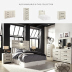 Signature Design by Ashley Cambeck Farmhouse Industrial 6 Drawer Dresser, Whitewash