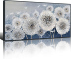 Pogusmavi Dandelion Wall Art Modern Wall Decor Botanical Framed Artwork for Walls Office Artwork Pictures for Bedroom Canvas Painting for Living Room 30x60 Black Framed