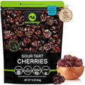 NUT CRAVINGS - Dried Sour Tart Cherries, Lightly Sweetened, Unsulphured (16oz, 1 LB) Tu Bishvat Favorite - Sweet Healthy Snack, Vegan, Kosher, Resealable Bag