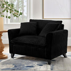 ERYE Living Room Accent Chair, Modern Corduroy Upholstered Chair Wider Seat Cushion Leisure Armchair W/2 Pillows and Removable Cover for Home Apartment,Bedroom,Office