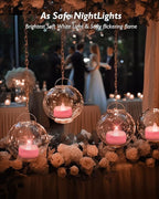 LED Candles, 24 Pack Tea Lights Candle Battery Operated, Flameless Tealight Votives, Realistic Tea Lights for Wedding Home Party Decor -D 1.5" x H 1.25" -Pink Light
