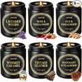 AOOVOO Scented Candles Gift Set - 6 Pack Men Candles for Home Scented, 42 oz Soy Candle for Men, 300 Hour Long Lasting Candle Set for Birthday, Father's Day, Valentine, Christmas, Anniversary