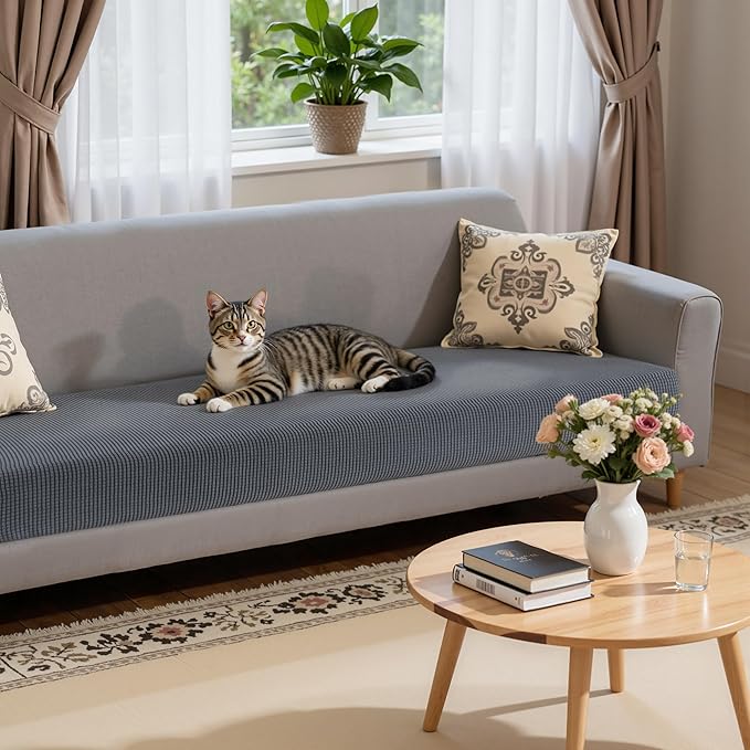Hokway Stretch Couch Cushion Slipcovers X-Large Reversible Cushion Replacement Slipcovers Sofa Cushion Covers