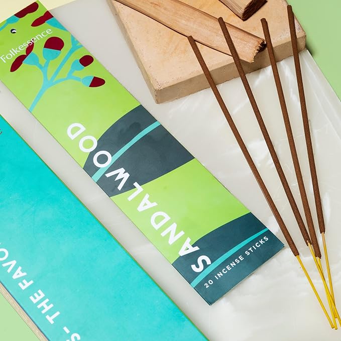 Folkulture Incense Sticks (120 Sticks) | Set of 6 Premium Incense For Meditation, Aromatherapy | No Charcoal,Organic, Non Toxic, 45 Mins, Long Burning Lavender, Frankincense, Nag Champa Insence-Sticks