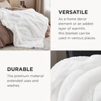 Bedsure GentleSoft Fluffy White King Size Blanket for Bed, Thick Soft Sherpa Faux Fur Fleece Bedding Fuzzy Plush Winter Warm Heavy Large King Blanket, Cozy White Gifts for Men Women, 108x90