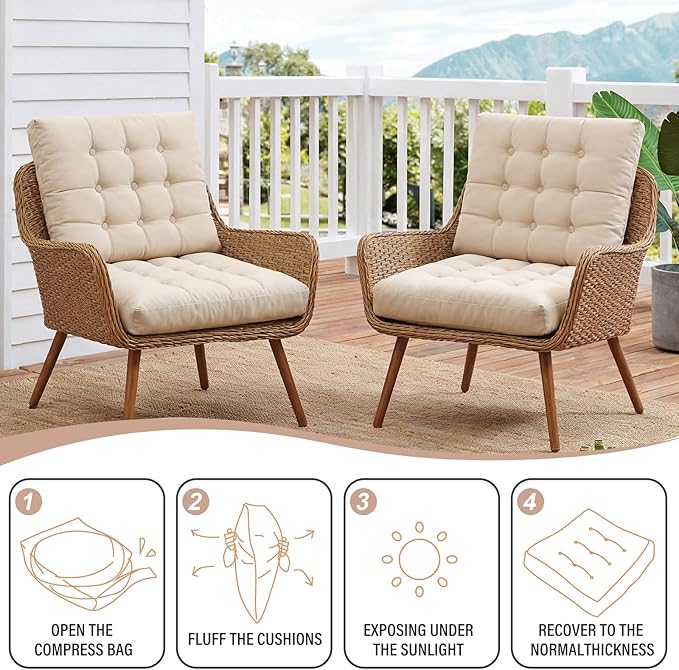 Tiita Outdoor Cushions Square Floor Pillow Thicken Tufted Seat Pad Large Floor Cushion for Yoga Meditation Living Room
