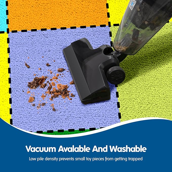Booooom Jackson Classroom Rug Large Colorful Classroom Carpet with Non-Slip Backing, 10'4''x13' Children's School Seating Rug Elementary