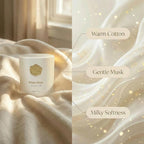 Scented Luxury Candles -Whitemusk-Aromatherapy Jar Candles for Relaxation & Sleep -7 oz- 45 Hours Clean Burn-Hand-Cast -100% Natural Soy Wax-Ideal Gifts