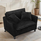 ERYE Living Room Accent Chair, Modern Corduroy Upholstered Chair Wider Seat Cushion Leisure Armchair W/2 Pillows and Removable Cover for Home Apartment,Bedroom,Office