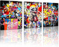Novatique Banksy Wall Art Colorful Graffiti Canvas Wall Decor Banksy Prints Street Painting Artwork Mural Pop Art Decor for Living Room Bedroom,12" x 16" x 3Pcs