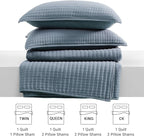 WRENSONGE Twin Quilt-2 Pieces Lightweight Bedspreads Oxford Blue Twin Quilt Bedding Set for All Seasons, Soft Summer Coverlet Suitable for Bed, Couch, Quilt Blanket