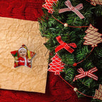 Personalized Christmas Ornaments with Picture Custom Christmas Ornament 2024 Customized Photo Ornament for Christmas Tree Ceramic Xmas Tree Decor for Family Couples Friends