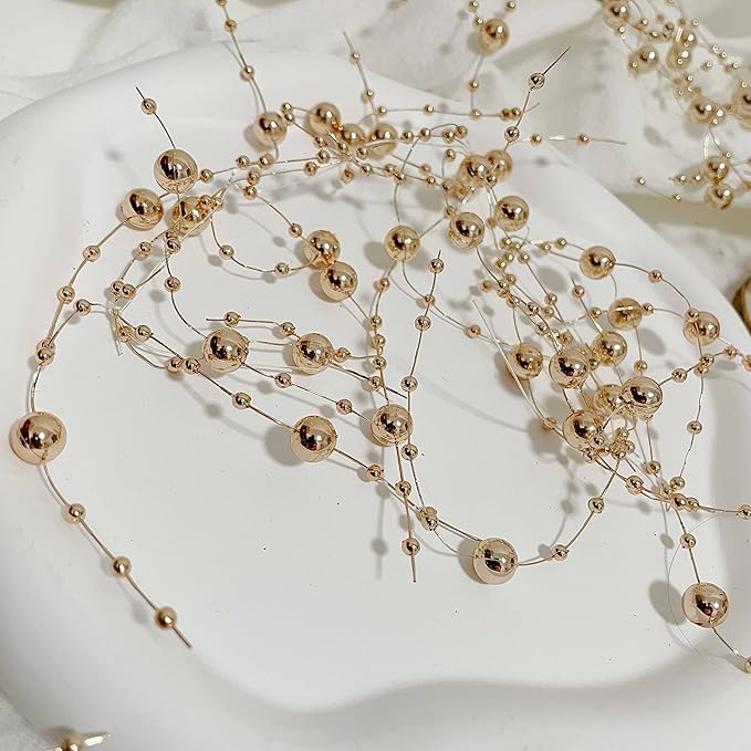 12pcs Pearl String, for Wedding Centerpiece, Vase Filler and Decor for Floating Candles
