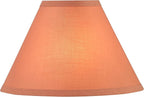 Aspen Creative 56004, Hardback Empire Transitional UNO Lamp Shade, Coral Orange, 4" Top x 10" Bottom x 7" Slant, Slip UNO 33mm