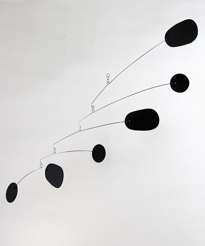 Bl(Ink) - Hanging Art Mobile in Black | Midcentury Modern | Handmade in Portland, OR, by Mark Leary