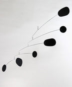 Bl(Ink) - Hanging Art Mobile in Black | Midcentury Modern | Handmade in Portland, OR, by Mark Leary