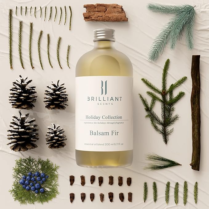 Brilliant Scents Balsam Fir Scent | Canadian Fir Needle, Fresh Air, Juniper Berry | Luxury Home & Business Scent | Fragrance Oil | 200ML