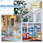 124 Pcs Christmas Vase Filler Pearls for Vase Filler Christmas Table Decor Floating Candles Centerpiece with 8 Floating Candles for Table Party Festival Decor, Not Included Clear Beads (Beauty Style)