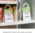 Trappify Ultimate Adhesive Moth Traps for Clothes - Monitoring Pantry Moth Traps for Home, Kitchen, Closet, Cabinet, Storage Rooms, Cupboard |Easy Setup (24 Pack)