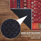 Keen Home Design 2x7 Rug - Machine Washable Runner Rug with Non-Slip Backing, Ideal for Hallway, Entryway, Kitchen, Laundry Room - Vintage, Easy Clean, Durable, Low Pile Rug - (2'6" x 7')