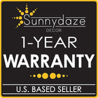 Sunnydaze 17lb Cast Iron Patio Umbrella Base - Heavy-Duty Round Metal Outdoor Market Umbrella Stand for Outside - 16-Inch - Green - Rose Blossom