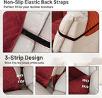 Reclining Sectional Couch Covers 100% Waterproof L Shape Recliner Couch Covers for Sofa Pets Washable Anti Slip 1 Additional Couch Cover for Reclining Couch (Additional Seat, Wine Red)