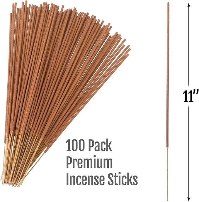 Farm Raised Candles Mintronella Citronella & Peppermint Mosquito Repellent Incense Sticks – 100 Pack – USA‑Made Natural Bug & Insect Repellent – Outdoor Camping, Patio Decor – No‑See‑Um & Gnats, Fly's