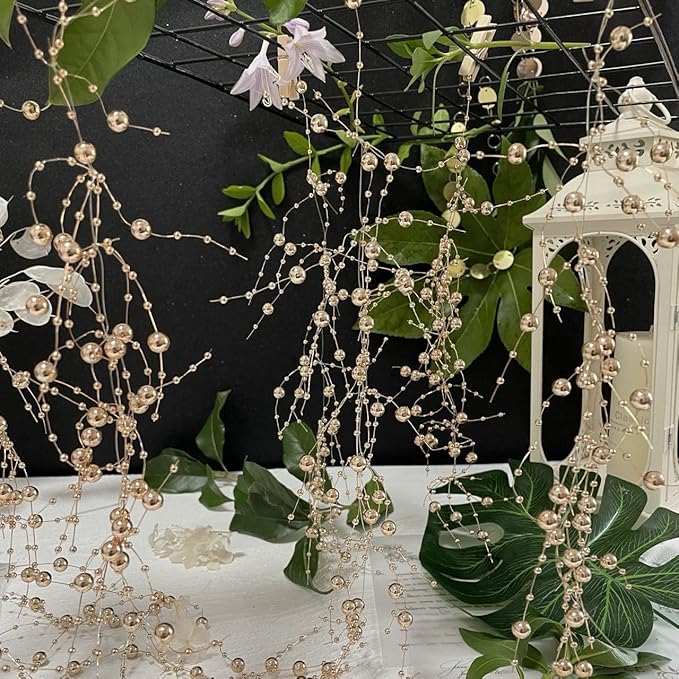 12pcs Pearl String, for Wedding Centerpiece, Vase Filler and Decor for Floating Candles