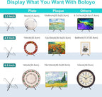 Boloyo "X Shape Acrylic Plate Display Stand, 4.5 Inch 2PC Clear Acrylic Bowl Plate Platter Dish China Porcelain Display Holder Easel Base for Home Kitchen School Art Display