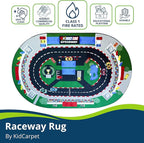 KidCarpet.com Raceway Rug 4' x 6' Oval