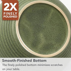 Ashtray with Lid for Outside Patio, Windproof Ash tray, Ceramic Smokeless Ashtray for Outdoor Home Office Tabletop Patio Outdoor Balcony, Dark Green