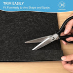 Warmstar 8x10 FT Non Slip Rug Pad,Water-Resistant & Moisture-Proof Felt Rug Pad for Hardwood Floors,1/2” Thick Soft Carpet Pad with Natural Rubber Backing, Secure Grip & Floor Protection