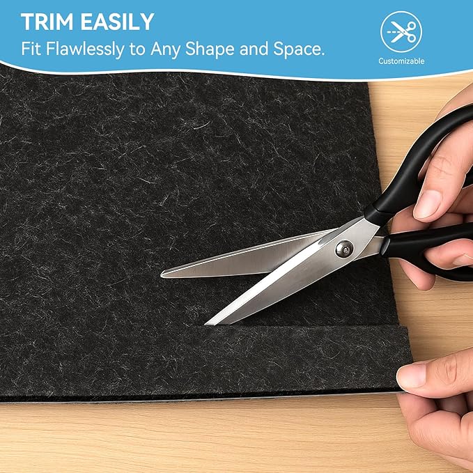 Warmstar 3x5 FT Non Slip Rug Pad,100% Waterproof Felt Rug Pad for Hardwood Floors,1/4” Thick Soft Carpet Pad with Natural Rubber Backing, Secure Grip & Floor Protection