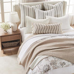 Levtex Home Ophelia Blush Reversible King Duvet Cover Set (106x94in) with 2 Pillowcases (36x20in) - Floral Bedding - Blush, Grey - Rayon King Size Duvet Cover Set - Soft, Pre-Washed