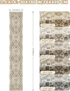 Washable Runner Rug 2.5x14, Non-Slip Long Kitchen Mats for Floor, Vintage Rug for Entryway, Soft Hallway Runner for Dining Room, Bedroom, Living Room(Brown,2.5'x14')