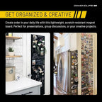24"x36" - Magnetic Board - Memo & Vision Board for Home, Office, and Classroom - Magnet Board for Kids - Command Strips Included