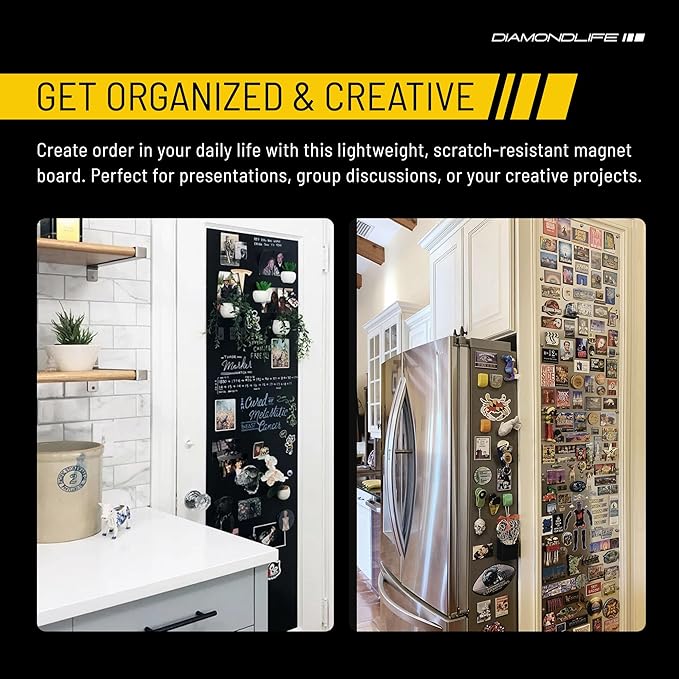 33.5”x45.5” - Magnetic Board - Memo & Vision Boards for Home, Office, and Classroom - Magnet-Board for Kids - Pre-drilled Mounting Screws Included
