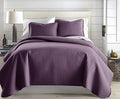 Southshore Fine Living, Inc. Twin XL Comforter Quilt Set, Dorm Bedding Essentials, Stain Resistant, Machine Washable Purple Bed Spread, Twin XL Quilt Bedspread Set with Matching Pillow Sham, Purple