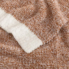 WRENSONGE Throw Blanket Cationic Dyeing Burnt Orange Soft Cozy Fluffy Warm Hand Made Weave Throw Blankets for Couch, Sofa, Chair, Bed, Camping, Picnic, Travel Lightweight Bed Blanket - 60"*80"
