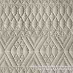 akkialla King/Cal King Quilt Set, Taupe Lightweight Microfiber Bedspread Coverlet, Boho Geometric Pattern, Soft All-Season Bedding, 3-Piece (1 Quilt, 2 Pillow Shams) | Breathable fabric, Modern style