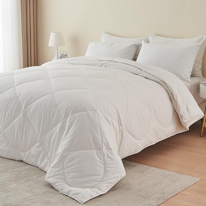 Down Alternative Duvet Comforter 100% Peruvian Alpaca Wool Fill - All-Season Hypoallergenic Thermal Control - All natural sustainable, Twin/Twin X-Large