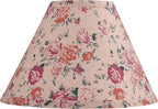 Aspen Creative 56042, Hardback Empire Transitional UNO Shade in Peanut Brown Floral Pattern, 4" Top x 10" Bottom x 7" Slant, Slip UNO 33mm Table Lamp