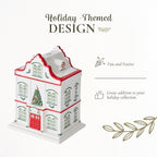 Spode Christmas Tree Miniature Village Figural Decoration, LED Lighted Holiday Village Set, Ceramic Holiday Decor - Timeless Dolomite Collectible for Indoor Display (Hotel)