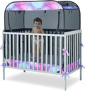 Porayhut Portable Baby Crib Net Safety Mesh Tent,Pop up Infant Mosquito Net, See Through Canopy Netting Cover for Baby&Toddler to Keep Baby from Climbing Out.