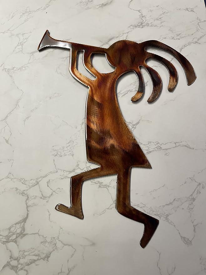 Kokopelli Metal Wall Art Trio